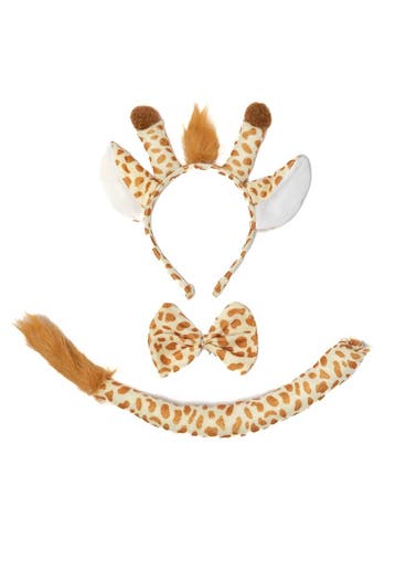 KIMU® Giraf Lichtbruin Haarband Oren Strik Staart Diadeem Se, Ophalen of Verzenden, Nieuw
