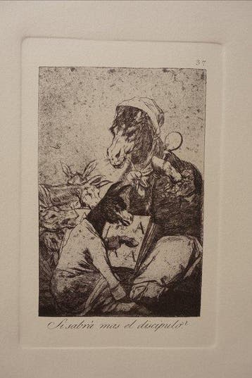 Francisco De Goya (1746-1828) - Caprichos #37 Si sabrá mas