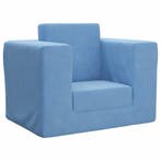 vidaXL Kinderslaapbank zacht pluche blauw, Kinderen en Baby's, Kinderkamer | Overige Meubels, Verzenden, Nieuw