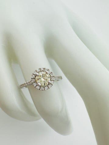 Bague de fiançailles - 14 carats Or blanc - 0.60ct. tw.