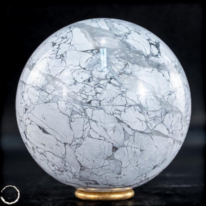 Zeldzame natuurlijke howlietbol uit Canada - Meesterwerk van, Antiek en Kunst, Curiosa en Brocante