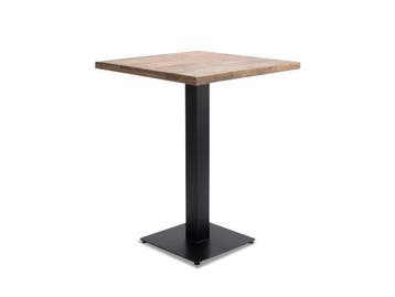 Veiling - Bartafel Horeca 80x80 cm vierkant - hout - poot me