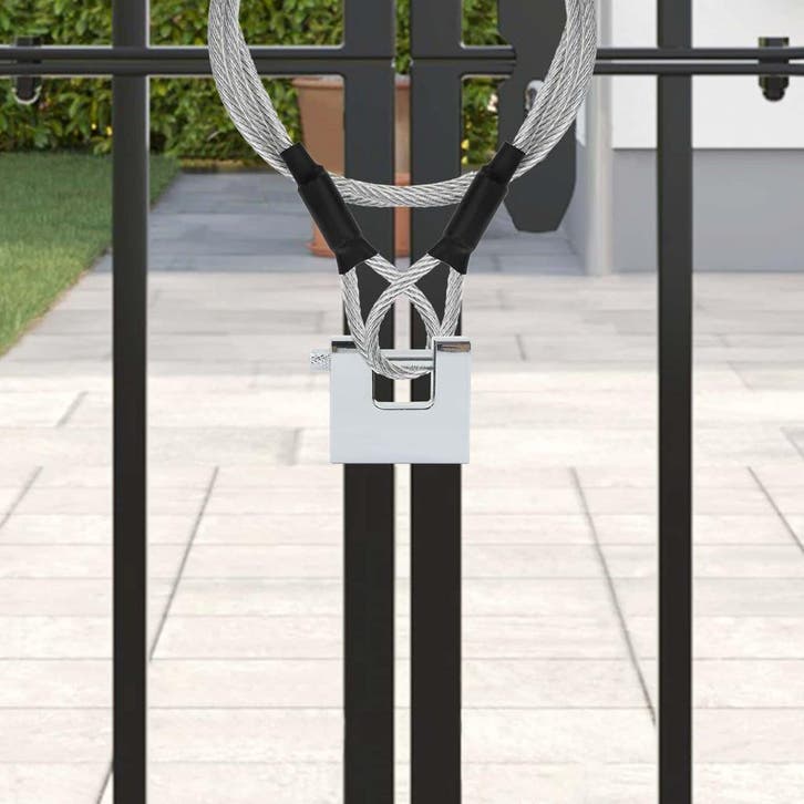 vidaXL Hangslot 12 pcs Zilver Staal, Bricolage & Construction, Serrurerie de bâtiment & Dispositif de fermeture, Envoi