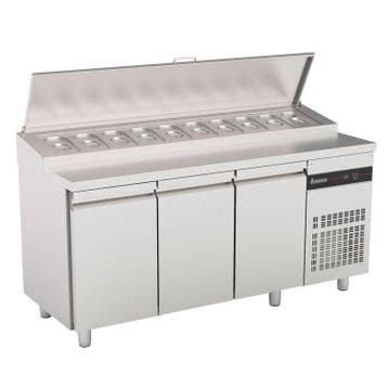 Saladette | 421L | RVS | 3 Deuren (1/1 GN) | Boven 10x 1/4, Verzenden, Nieuw in verpakking