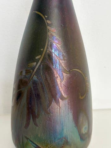 Montieres - iriserende vaas - Vaas - Aardewerk - Art Nouveau, Antiek en Kunst