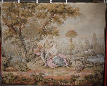 JP Paris Gobelin Stil François Boucher, pastoral 78804 -, Antiek en Kunst