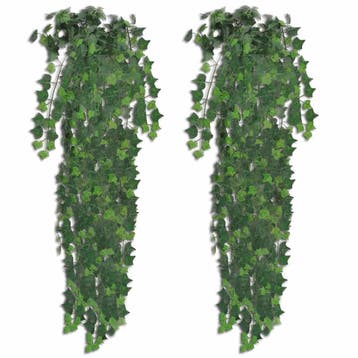 vidaXL Kunstplanten 2 st klimop 90 cm groen, Verzenden