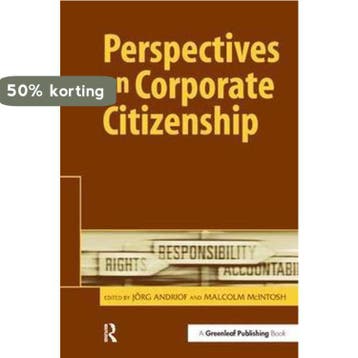 Perspectives on Corporate Citizenship 9781874719397, Verzenden, Zo goed als nieuw