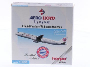 Schaal 1:500 Herpa 508759 Airbus A321 Official Carrier o..., Ophalen of Verzenden, Zo goed als nieuw