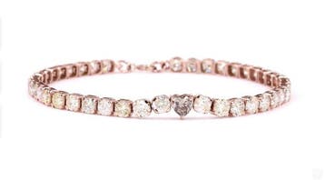 Zonder minimumprijs - Armband - 14 karaat Roségoud - 7.16ct., Bijoux, Sacs & Beauté