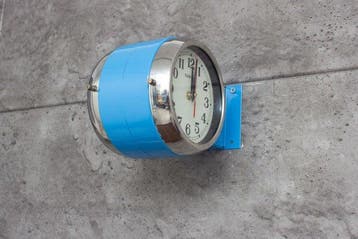 Wandklok - Kappa - Staal, Bakeliet, Plastic, Glas -