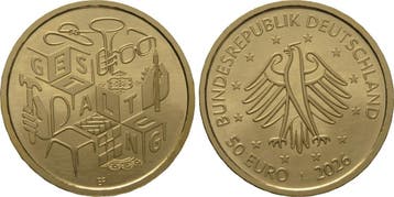 50 Euro 2026 J Duitsland Gestaltung, Timbres & Monnaies, Verzenden