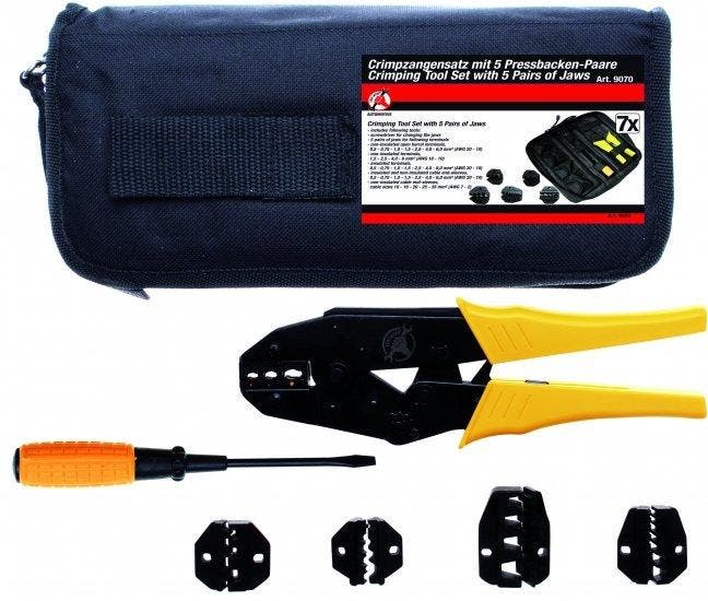 7-delige Krimptangen set met 5 paren van Jaws, Auto diversen, Autogereedschap, Verzenden