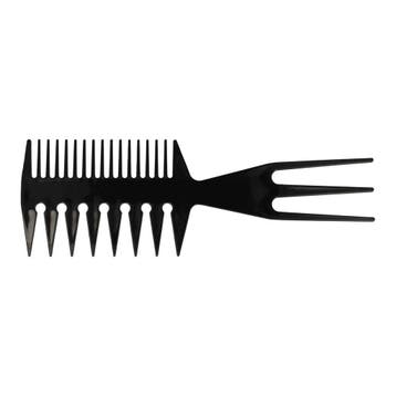 Haarkam Vorkkam 20cm - Grove Kam - Zwart
