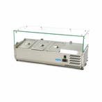 Opzetkoelvitrine - 95 cm - 3 x 1/3 GN Bakken, Verzenden