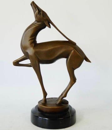 Marcel André Bouraine (1886-1948) - after - Sculpture, Fawn