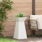 vidaXL Pilarenbak Wit 35 x 35 x 73 cm, Verzenden, Nieuw