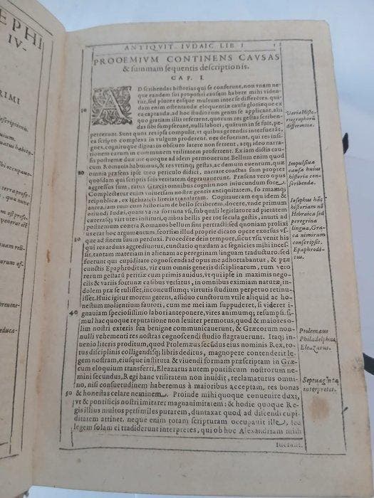 Flavius Josèph - Opera Iosephi Iudaeorum Doctissimi ac, Antiek en Kunst, Antiek | Boeken en Manuscripten