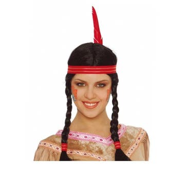 Indianen Pruik Dames, Verzenden, Nieuw