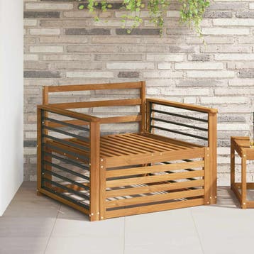 vidaXL 2 st Buitensofa Naturel, Verzenden, Nieuw