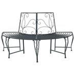 vidaXL Boom Bank 4-Aantal zitplaatsen 160 x 80 x 89 cm Staal, Verzenden, Nieuw