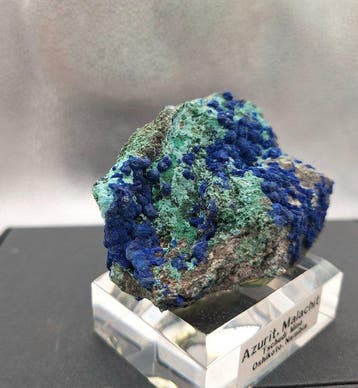 azurite, malachite Namibie Cristal- 148 g, Verzamelen, Mineralen en Fossielen