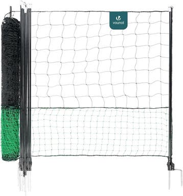 Kippennet 30m + accessoires | Tweede kansje | OP = OP, Dieren en Toebehoren, Verzenden, Zo goed als nieuw, Kippenhok of Kippenren