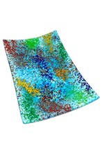 Schotel - Muranoglas - Piatto Azzurro 33,5x21 cm
