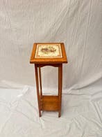 Plantentafel - Houte Plantentafel met Decoratieve Keramische