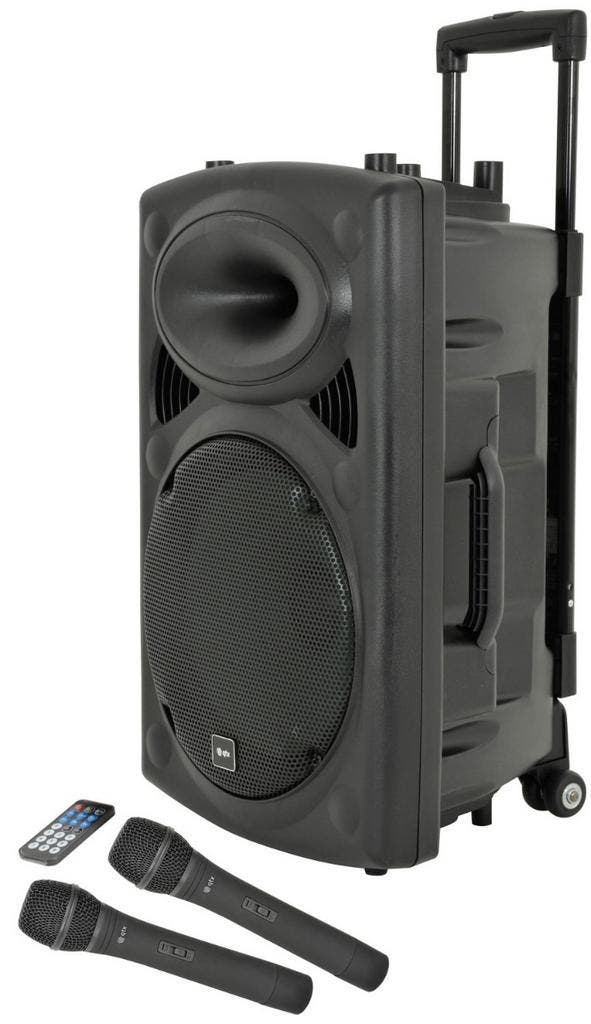 QTX QR15PA Draagbare PA-luidspreker Met TWS + UHF, Musique & Instruments, Microphones