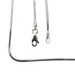 Witgouden slangen schakelketting, Ophalen of Verzenden, Gebruikt, Overige kleuren, Goud