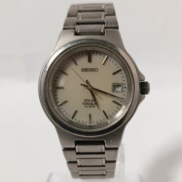 Seiko - Solar Titanium – Champagne - Off-White Dial –