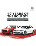 2016 VOLKSWAGEN 40 JAAR GOLF GTI BROCHURE ENGELS, Boeken, Nieuw