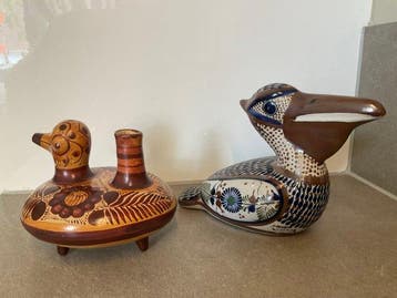 Fonart - JD Santana - sculptuur, Pelikaan. Duck - 0 cm -
