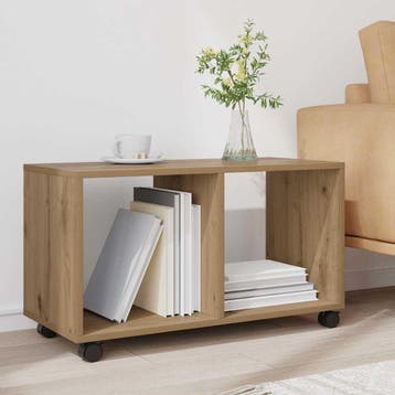 vidaXL Rolkast 72x33x42,5 cm bewerkt hout artisanaal, Huis en Inrichting, Verzenden, Nieuw