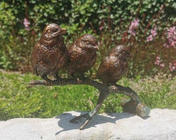 Beeldje - Birds - Brons, Antiek en Kunst