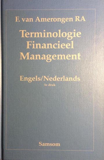 Terminologie financieel management 9789014046860 Amerongen, Boeken, Verzenden, Gelezen, Amerongen