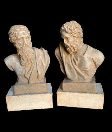 sculptuur, San Pietro e Paolo - 30 cm - Steen, Antiek en Kunst