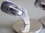 Zilver - Manchetknopen - Art Deco - Parelmoer, Antiek en Kunst