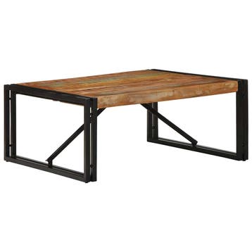 vidaXL Salontafel 80x80x35 cm massief gerecycled hout, Verzenden