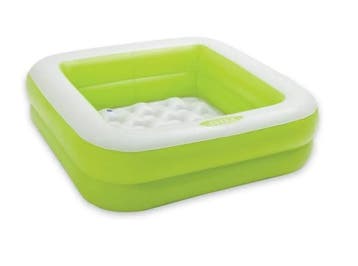 Intex babyzwembad rechthoekig, groen/fuchsia, 85x85x25cm,..., Ophalen of Verzenden, Nieuw
