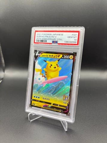 Pokémon Graded card Surfing Pikachu 25th Anniversary - PSA, Nieuw