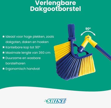 Veiling - Shine multifunctionele hoek- en gootborstel