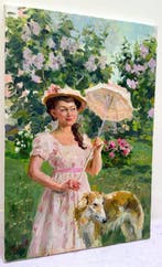 Vladimir Goussev (1957) - Sous les Lilas - Ombrelle Rose et