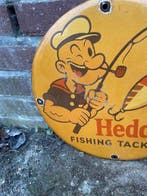 Heddon Fishing Tackle emaille reclamebord – Popeye visser