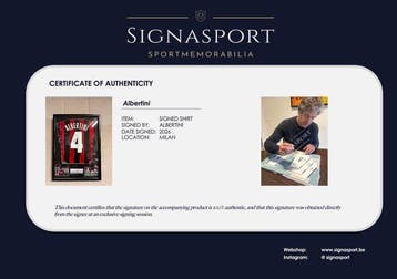 AC Milan - Compétitions italiennes - Albertini - Maillot de