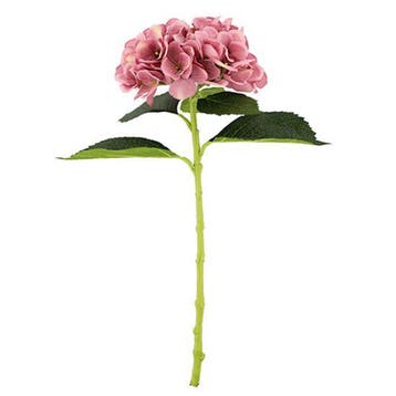 Chloe Hortensia Vintage Roze Zijdenbloem 51 cm per stuk, Maison & Meubles, Accessoires pour la Maison | Plantes & Fleurs artificielles