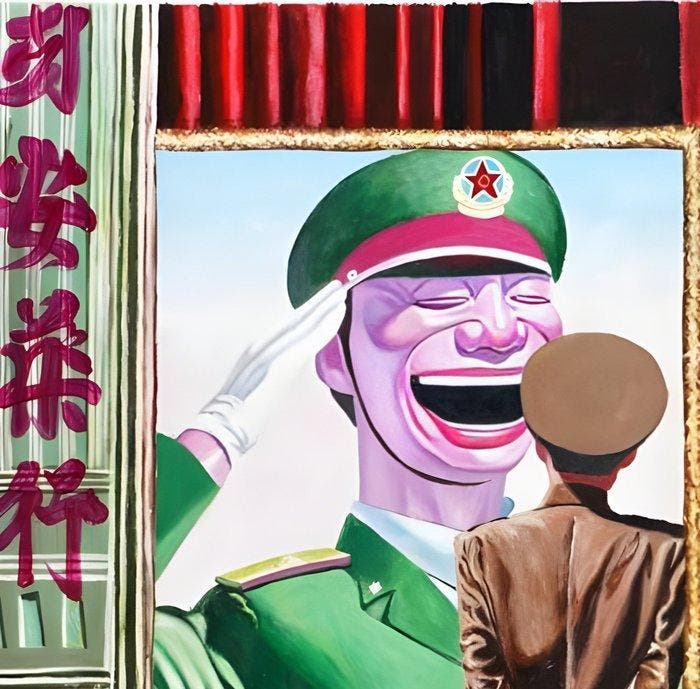 Gully (1977) - Dohanos meets Yue Minjun 3, Antiek en Kunst, Kunst | Schilderijen | Modern