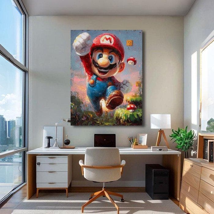 Canvas Fit - Alberto Ricardo - “Super Mario: El salto eterno, Consoles de jeu & Jeux vidéo, Consoles de jeu | Accessoires Autre