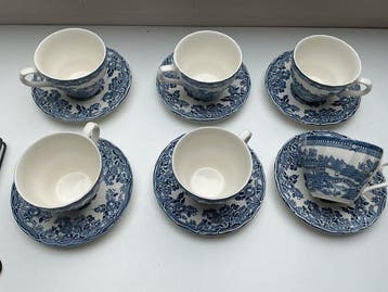 Churchill - Tafelservies (12) - Aardewerk - Koffieservice, Antiquités & Art